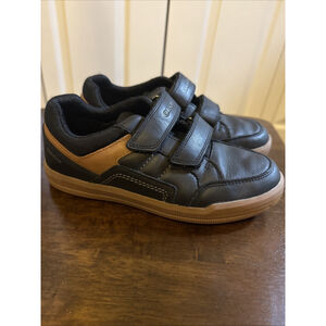 GeoX Respira Boys Youth Sneakers Black/brown Size 3. Chromium Free